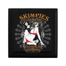 Kalgoorlie Gold Mining town-skimpy design Gift Boxes