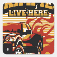Kalgoorlie Skimpies image with truck Stickers