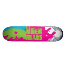 Kalifornien Uber Alles neonmall Skateboard Deck