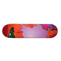 Kalifornien vallmor stiger ombord skate boards