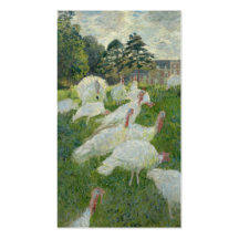 Kalkoner - Claude Monet Visitkort Mallar