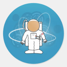 Kall astronautklistermärke