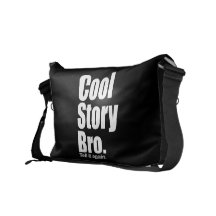 Kall berättelse Bro. Berätta den igen. Rickshawbud Messenger Bag