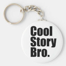 Kall berättelse Bro. Keychain Nyckel Ring