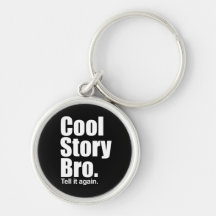 Kall berättelse Bro. Keychain Nyckel Ring