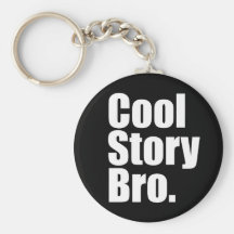 Kall berättelse Bro. Keychain Nyckel Ring