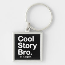 Kall berättelse Bro. Keychain Nyckel Ringar