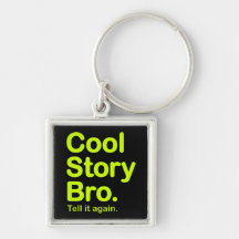 Kall berättelse Bro. Keychain Nyckel Ringar