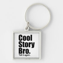 Kall berättelse Bro. Keychain Nyckel Ringar