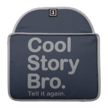 Kall berättelse Bro. Viftar med den Pro rickshawen MacBook Pro Sleeve