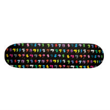 "Kall Chunky" alfabetvektorSkateboard