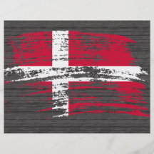 Kall danskaflaggadesign flygblad