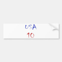 Kall design för USA 10! Speciell design för sportf bildekaler