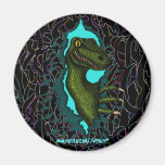 Kall design för velociraptordinosaurmagnet magneter