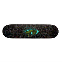 Kall design för velociraptordinosaurskateboard