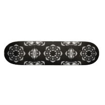 Kall digital konst för svart & för vit skate board deck