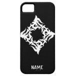 Kall enkel elegant stam- klassikersvartvit iPhone 5 Case-Mate fodral