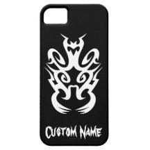 Kall enkel elegant stam- klassikersvartvit iPhone 5 Case-Mate skal