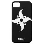 Kall enkel elegant stam- klassikersvartvit iPhone 5 Case-Mate fodraler