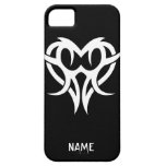 Kall enkel elegant stam- klassikersvartvit iPhone 5 skydd