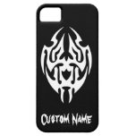 Kall enkel elegant stam- klassikersvartvit iPhone 5 Case-Mate skal