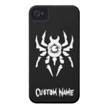 Kall enkel elegant stam- klassikersvartvit iPhone 4 cases