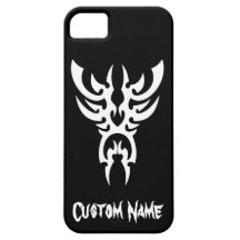 Kall enkel elegant stam- klassikersvartvit iPhone 5 Case-Mate cases