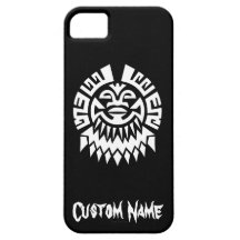 Kall enkel elegant stam- klassikersvartvit iPhone 5 cases