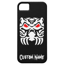 Kall enkel elegant stam- klassikersvartvit iPhone 5 Case-Mate fodral