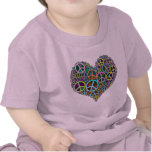 Kall fredkärlekhjärta t shirt