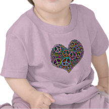 Kall fredkärlekhjärta t shirt