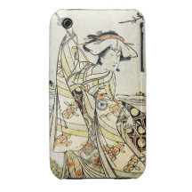 Kall japansk geisha för vintageukiyo-erulla iPhone 3 cases