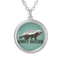 Kall lantlig honey badger skräddarsydda halsband