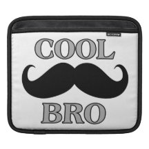 Kall mustasch Bro iPad Sleeve
