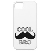 Kall mustasch Bro iPhone 5 Case-Mate Skal