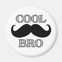 Kall mustasch Bro Magneter För Kylskåp