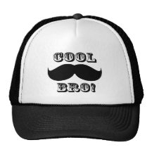 Kall mustasch Bro Trucker Kepsar