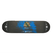 Kall Oklahoman flaggadesign Skateboard