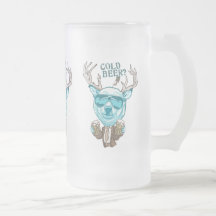 Kall öl? Rolig polar hybrid- ölhjort Kaffe Kopp