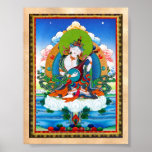 Kall orientalisk tibetan thangkatatuering Saraswat Affischer
