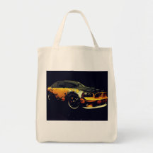 Kall Retro bil Tote Bag