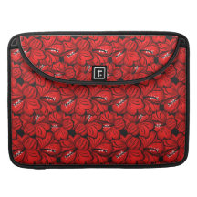 Kall röd blommasleeve sleeves för MacBooks