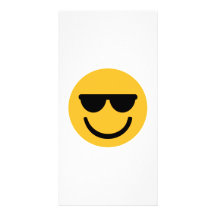Kall solglasögon för Smiley Foto Kort