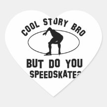 kall speedskatedesign hjärtklistermärken