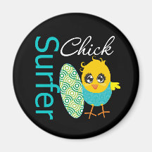 Kall surfarechick kylskåps magneter