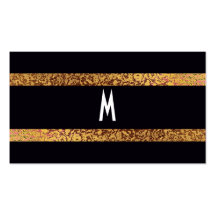 Kall svart/guld- modern Retro elegant spara datera Visitkort Mallar