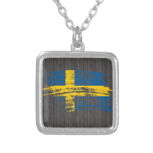 Kall svenskflaggadesign smycken