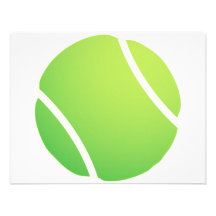 Kall tennisboll för tennislagjerseys personliga inbjudan