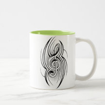 Kall Trebel klav Kaffe Mugg