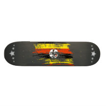 Kall ugandisk flaggadesign skate boards